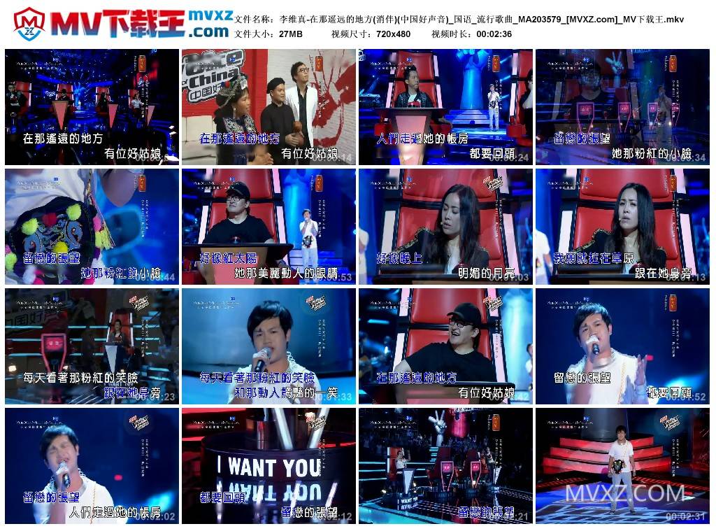 李维真-在那遥远的地方(消伴)(中国好声音)_国语_流行歌曲_MA203579